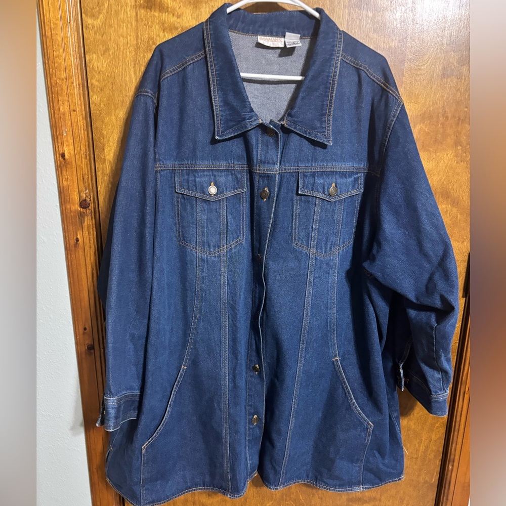 Roaman's Dark Blue Jean Jacket
